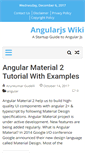 Mobile Screenshot of angularjswiki.com